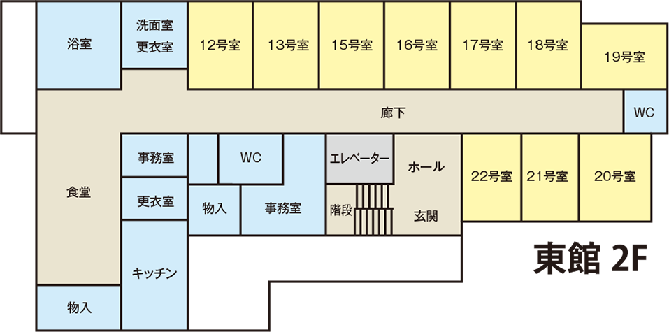 東館二階館内図